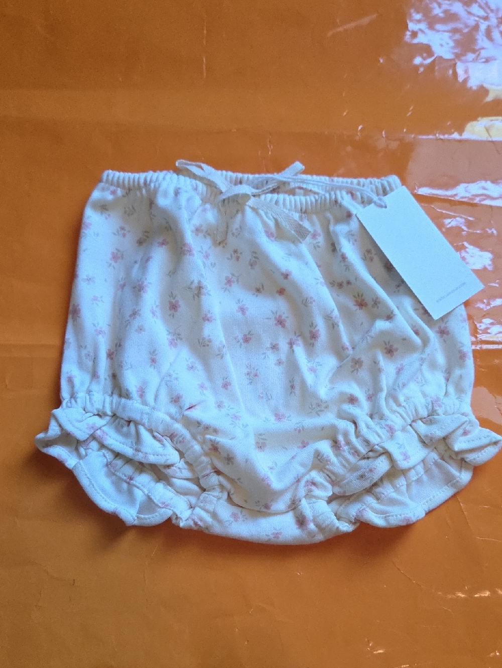 Nwt! Jamie Kay Frill Bloomer In Goldie Egret Size 2yr 100% Cotton